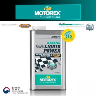 MOTOREX 모토렉스 레이스 에어필터 오일 RACING BIO LIQUID POWER(레이싱 바이오 리퀴드 파워) 1L