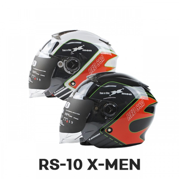 MTM RS-10 X-MEN 오토바이 헬멧 오픈페이스 스쿠터