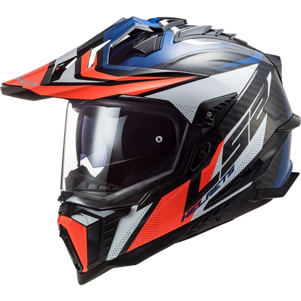 LS2 MX701 C EXPLORER FOCUS G.BLUE WHITE RED 헬멧