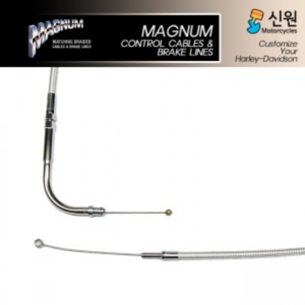 Magnum 매그넘 할리 데이비슨 스로틀 케이블 112.9cm(90°) 33222