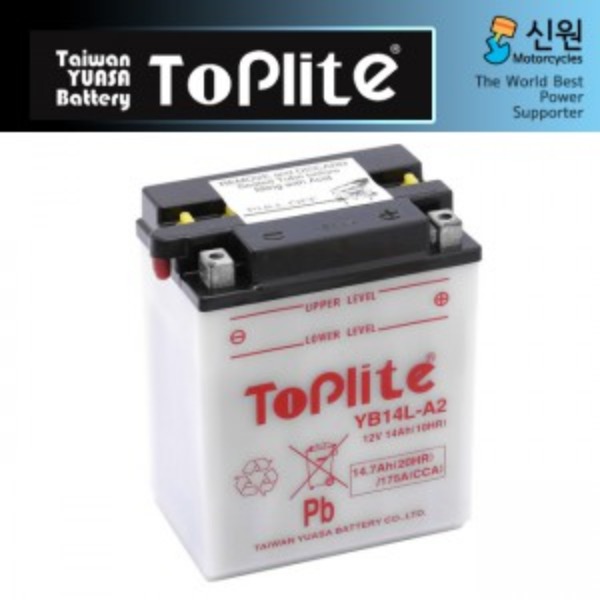 TOPLITE 톱라이트 대만 유아사 밧데리(배터리) YB14L-A2(TOPLITE)