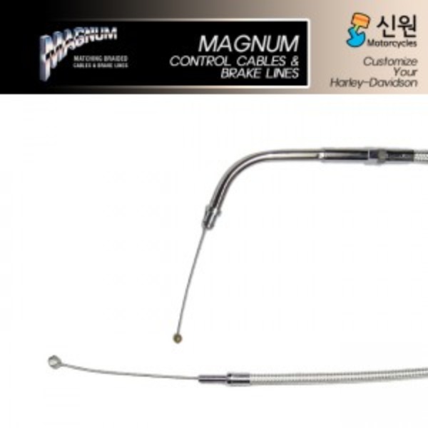 Magnum 매그넘 할리 데이비슨 스로틀 케이블 106.0cm(70°) 3323