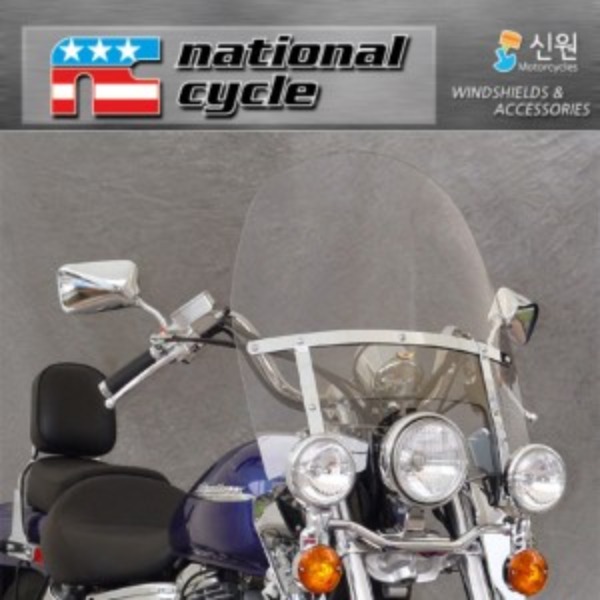 네셔널싸이클(Nationalcycle) SUZUKI(스즈키) &#039;92~&#039;04 VS800 커스텀 Touring Heavy Duty Windshield(투어링 헤비듀티 윈드쉴드) N2210 세트