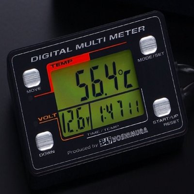 [요시무라]요시무라 디지털 멀티 미터(온도,전압,시계)센서 포함세트