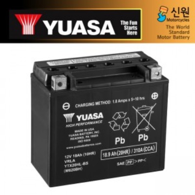 YUASA 유아사 USA 밧데리(배터리) YTX20HL-BS(YUASA)