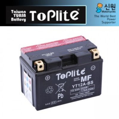 TOPLITE 톱라이트 대만 유아사 밧데리(배터리) YT12A-BS(TOPLITE)