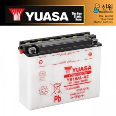 YUASA 유아사 USA(TAIWAN 생산) 밧데리(배터리) YB16AL-A2(YUASA)