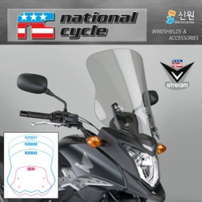 네셔널싸이클(Nationalcycle) HONDA(혼다) CB500X &#039;13~&#039;15 VStream® Sport Touring Windscreen(스포츠투어링 윈드스크린) N20046