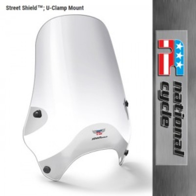 네셔널싸이클(Nationalcycle) Street Shield™; U-Clamp Mount - Clear (스트리트쉴드 U클램프 - 클리어) 7/8인치(22mm), 1인치(25mm) 핸들겸용 N25000