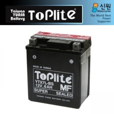 TOPLITE 톱라이트 대만 유아사 밧데리(배터리) YTX7L-BS(TOPLITE)