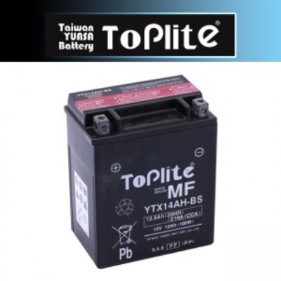 TOPLITE 톱라이트  대만 유아사 밧데리(배터리) YTX14AH-BS(TOPLITE)