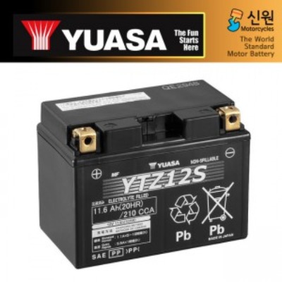 YUASA 유아사 JAPAN 밧데리(배터리) YTZ12S(YUASA)