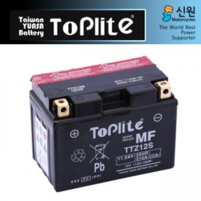 TOPLITE 톱라이트 대만 유아사 밧데리(배터리) TTZ12S(TOPLITE)