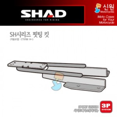 SHAD(샤드) 탑케이스 핏팅 킷 CTX700 &#039;14~&#039;18 H0CT74ST