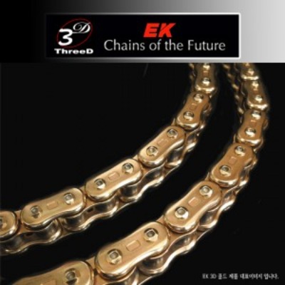 Enuma Chain EK체인 520 Quadra-X2-Ring 3D 체인 520Z-120L-골드