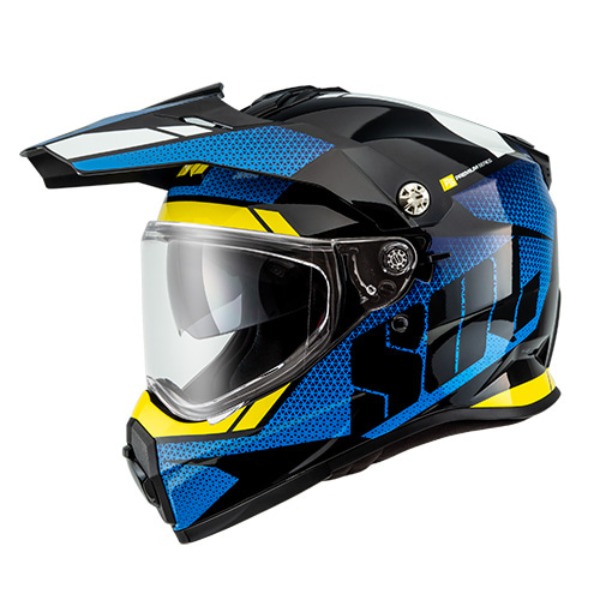 SOL SS-2P 램블러 블랙/블루/옐로우 오토바이 헬멧