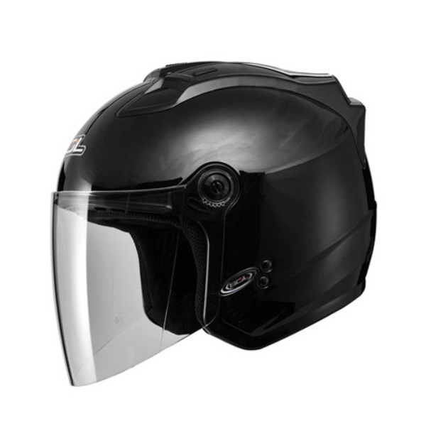 SOL 27S 솔리드 블랙 오토바이 오픈페이스 헬멧
