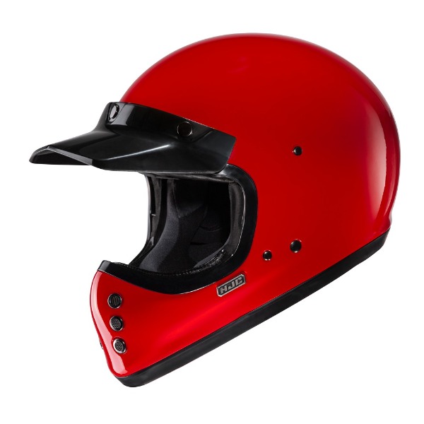 HJC 홍진 V60 딥 레드 클래식 풀페이스 헬멧 바이크