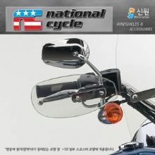 네셔널싸이클(Nationalcycle) Hand Deflectors - Light Gray (핸드 디플렉터 - 스모크) 핸들에 윙카 달려있는 모델 및 ~&#039;03 일부 스포스터용 N5543